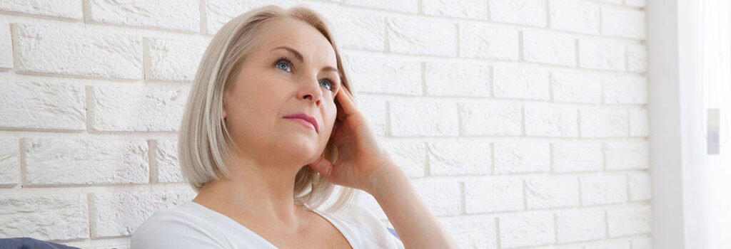 Older woman with hormonal imbalance