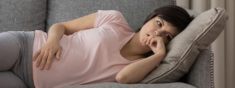 worried pregnant woman